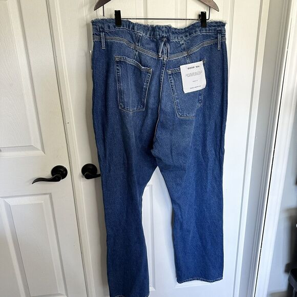 Good American Women's Blue Straight Leg Jeans - Picture 6 of 7
